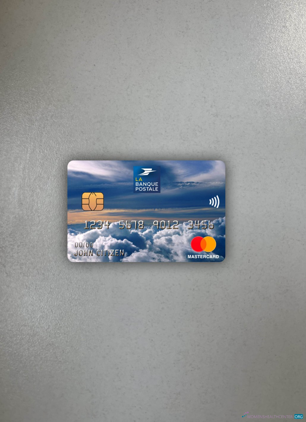 Download France La Banque Postale bank mastercard photolook front Photoshop template